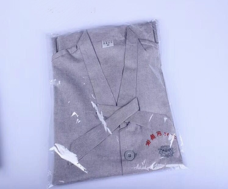 居士服  灰色
