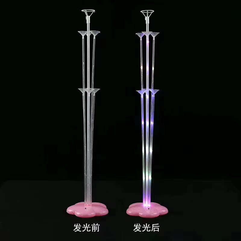 Luminous balloon table with flashing lights, balloon table display, balloon stand, LED light, balloon accessories, party supplies, thickened quality balloon accessories, popular hotel decoration for birthday parties Item Picture