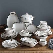 网红产品碗盘散件可配陶瓷餐具日式陶瓷欧式风格
