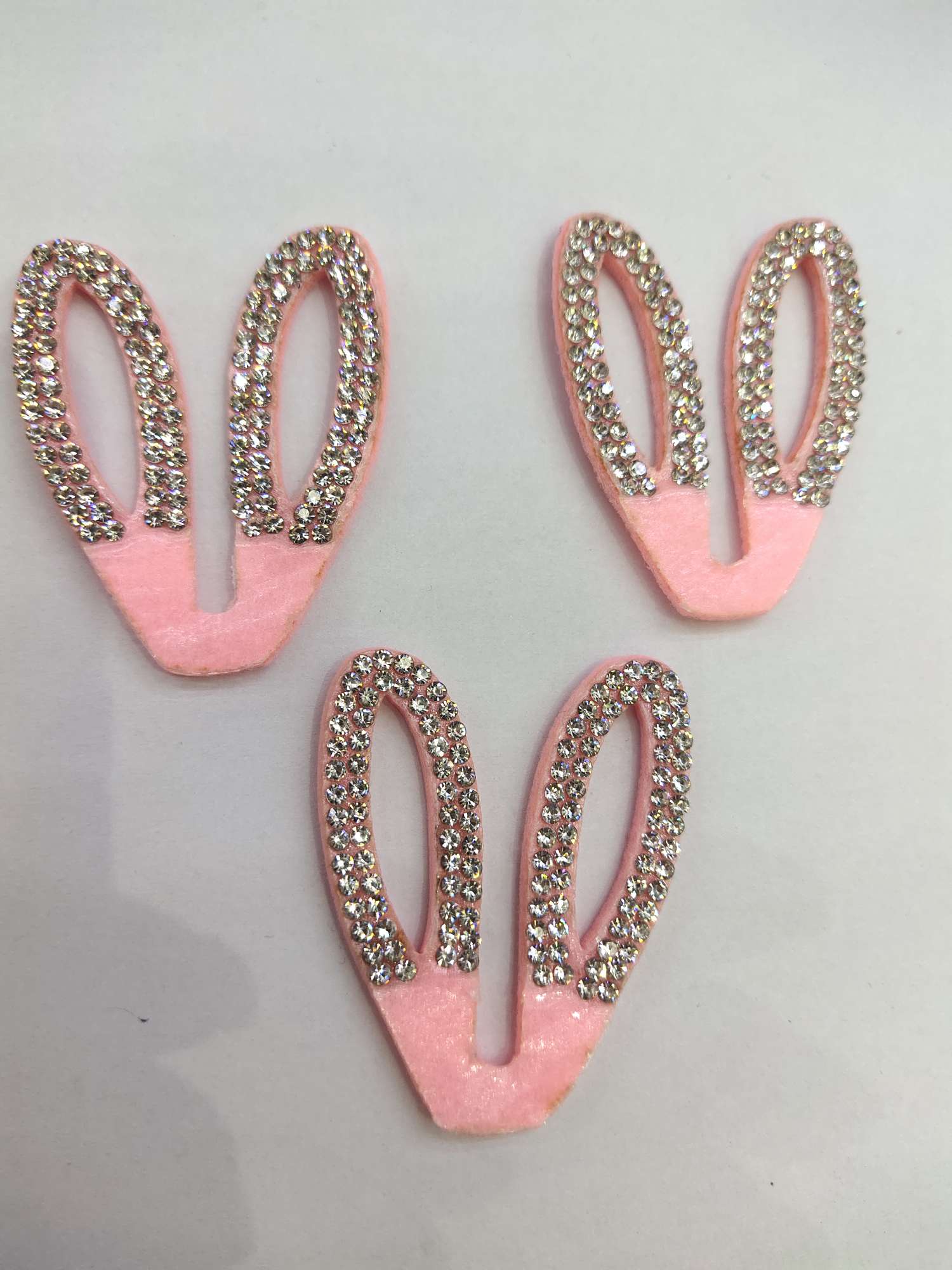 无纺布粉底白钻大号空兔耳朵一张64个256个起售产品图