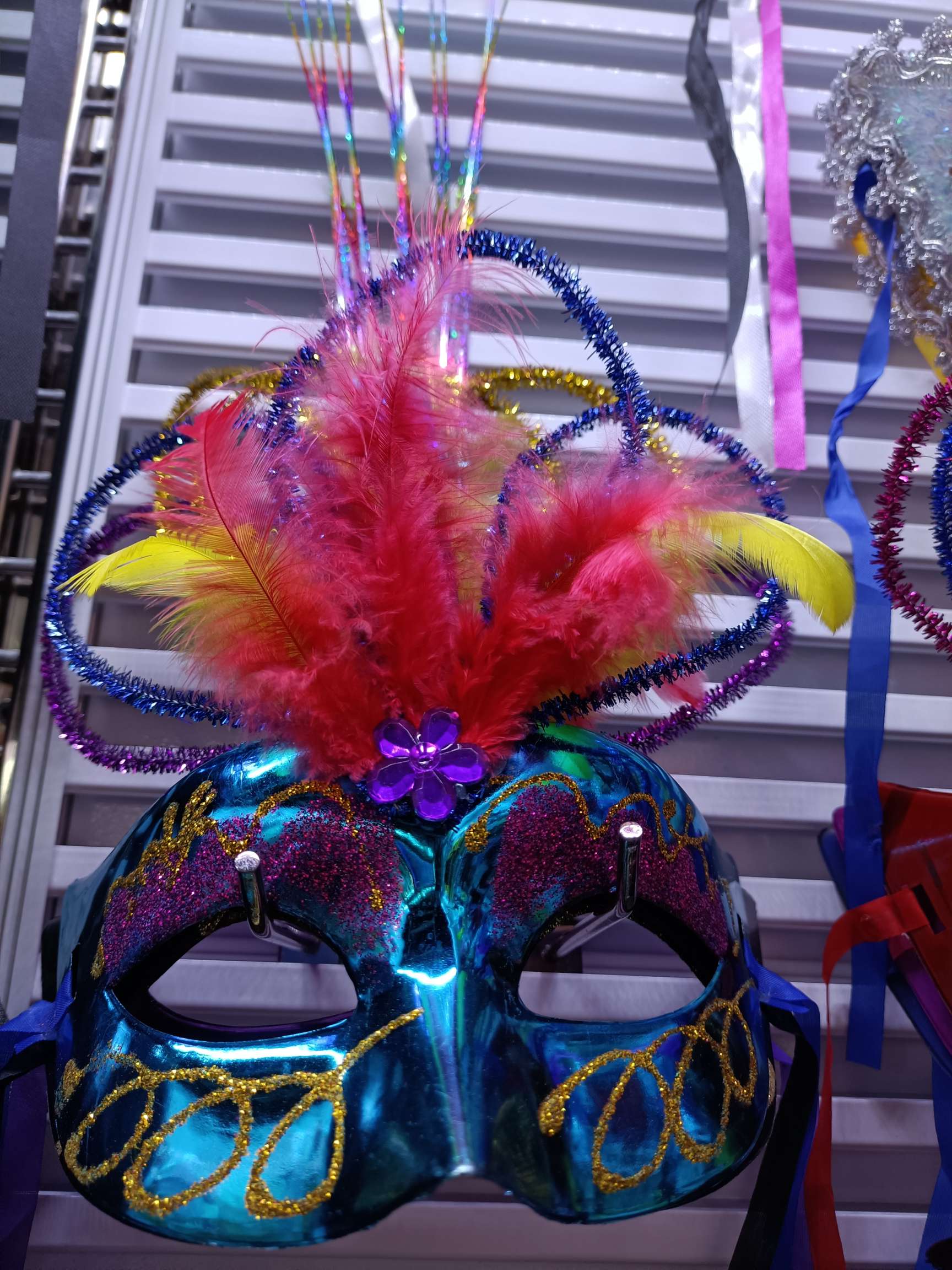 PROM mask, feather mask