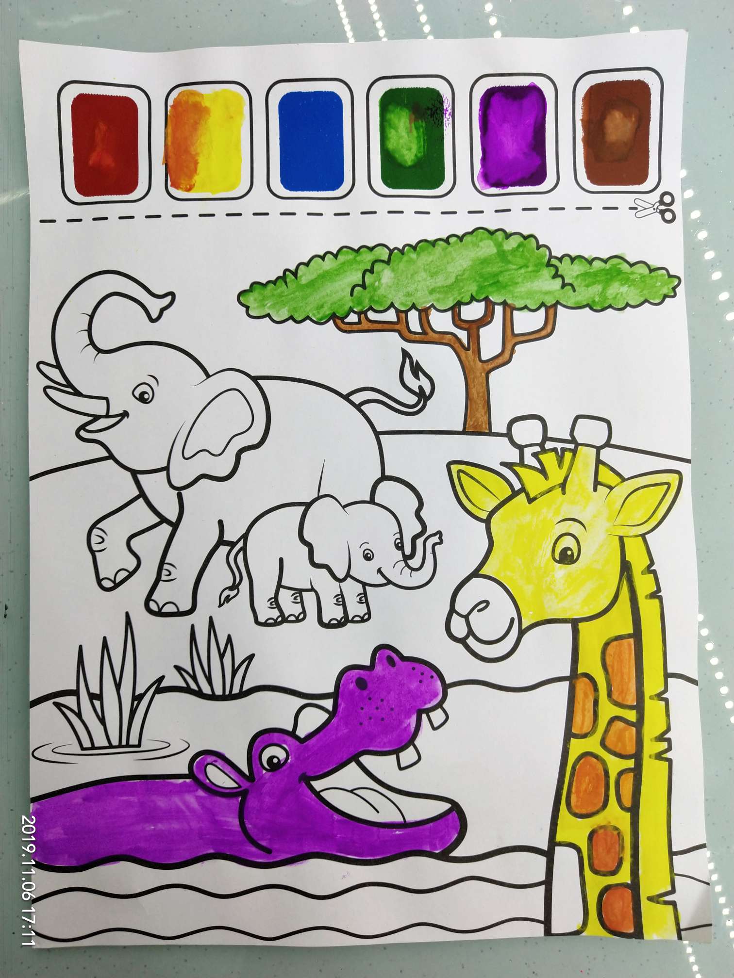 Wholesale factory direct sales of children's handcrafted toys in envelopes with self-painted watercolor paintings Specification image