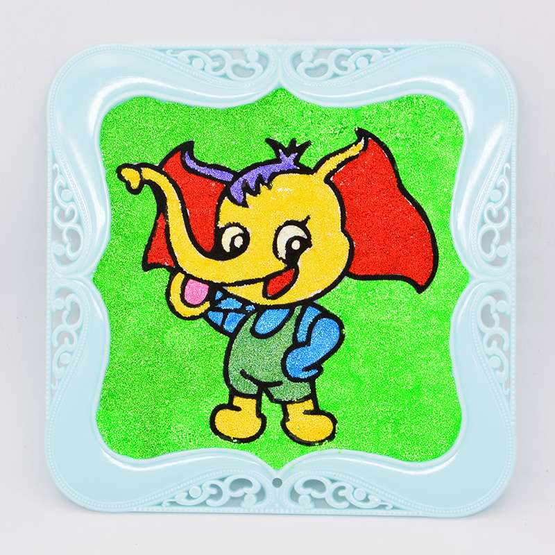 Children's handcrafted snowflake clay painting jade photo frame toys undefined