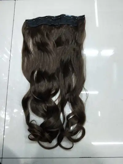 High Temperature Silk Wig Curls 5 Clip Hair Extensions Popular Invisible Traceless Natural One-Piece Hair Extensions