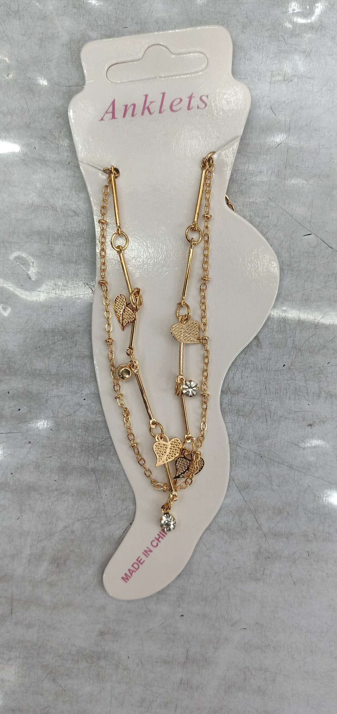 棒加电脑片挂水钻脚链