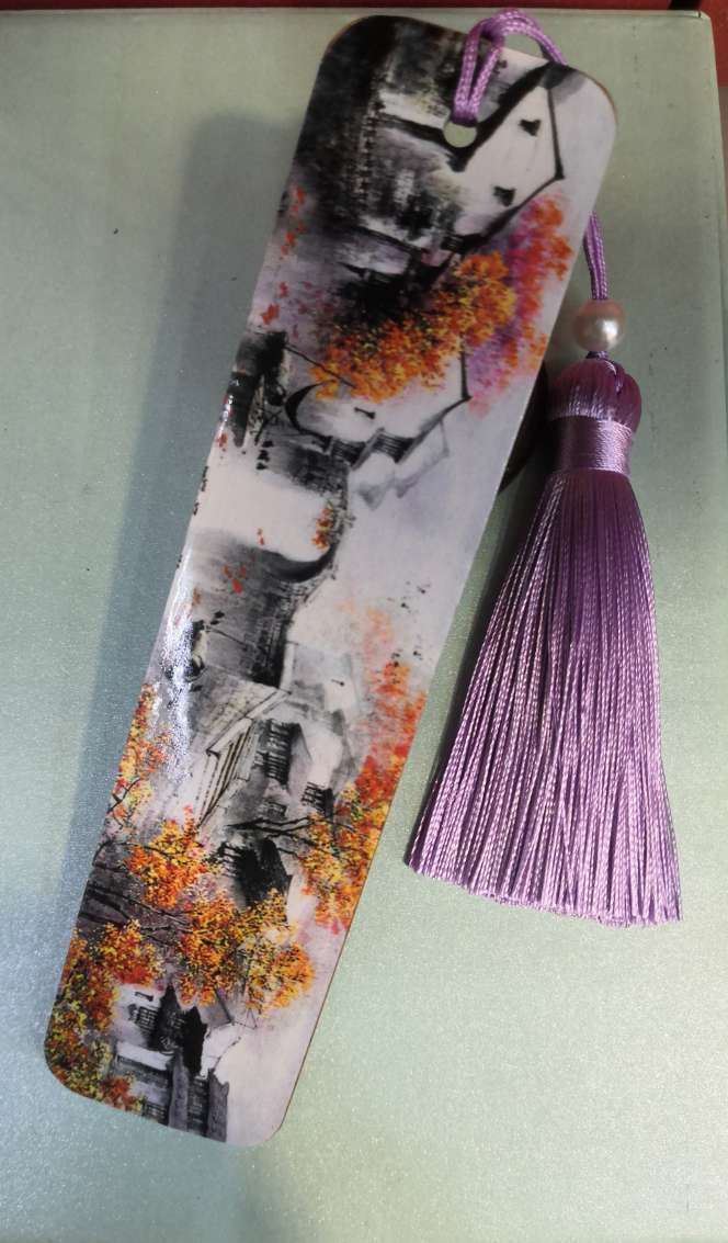 熙福工艺熙福工艺新款非洲红木书签江南水乡