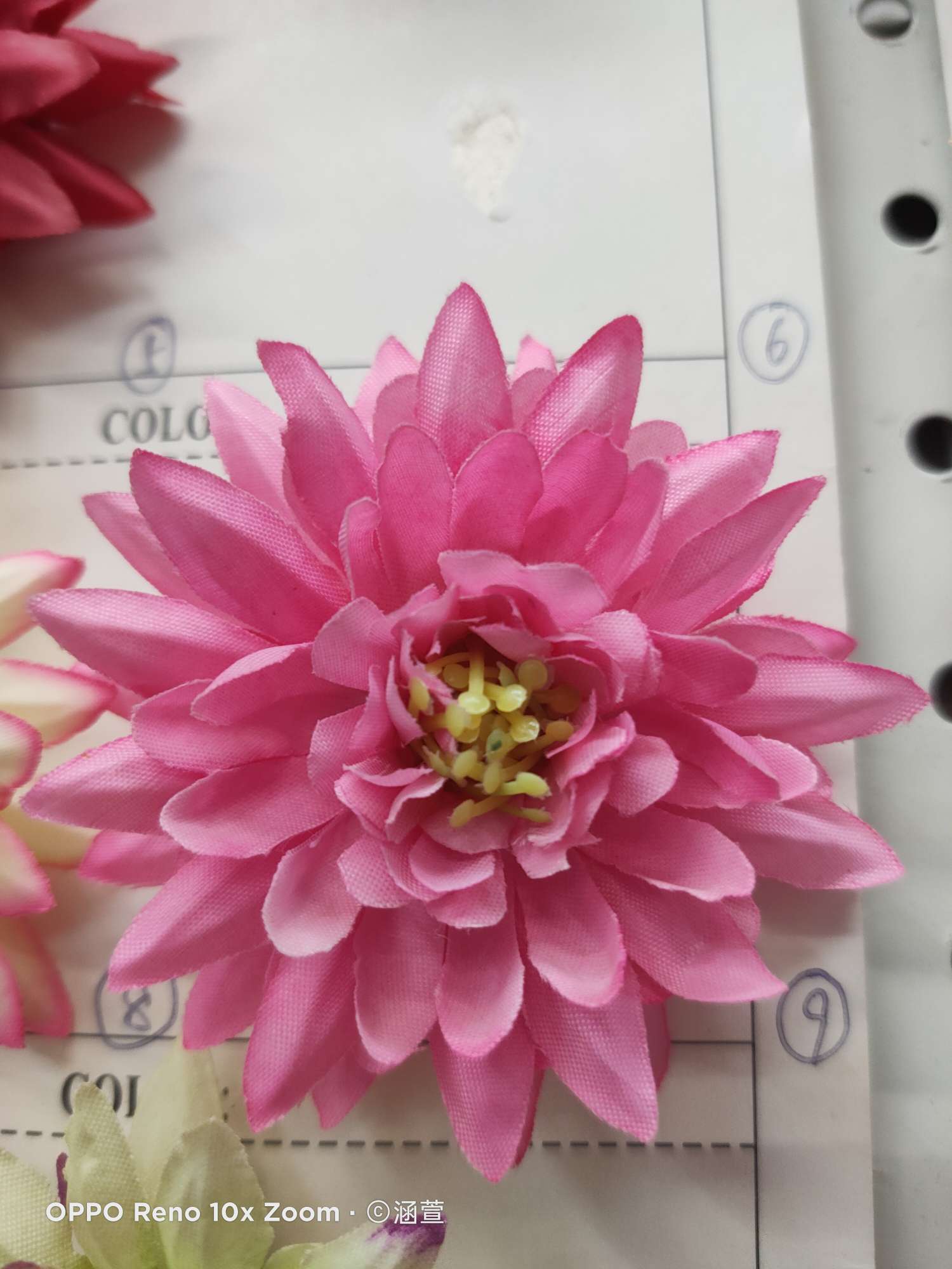 Simulation flower simulation flower flowers fake flower decorations dahlia chrysanthemum deep powder thumbnail