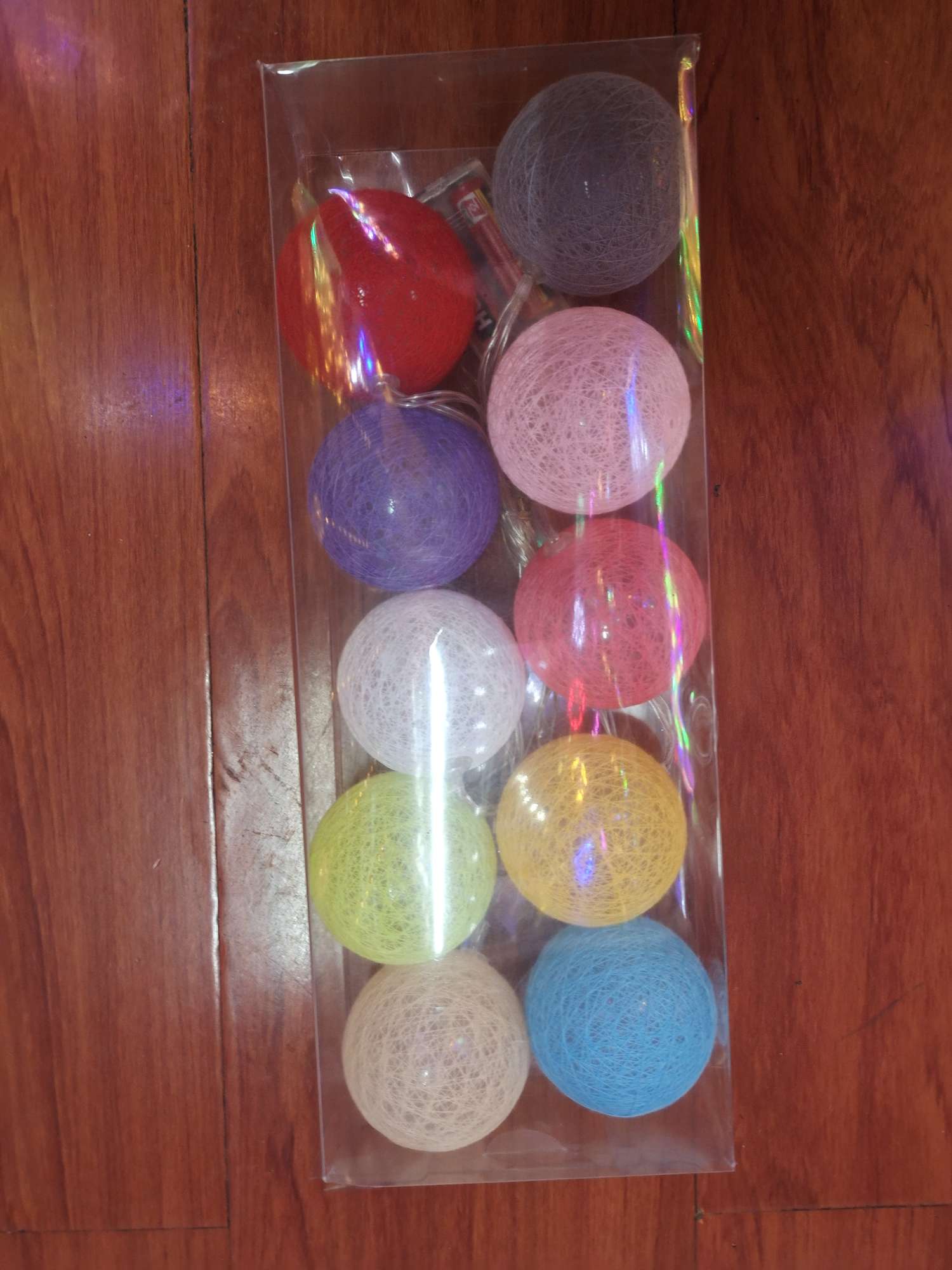 10头6cm彩色线球