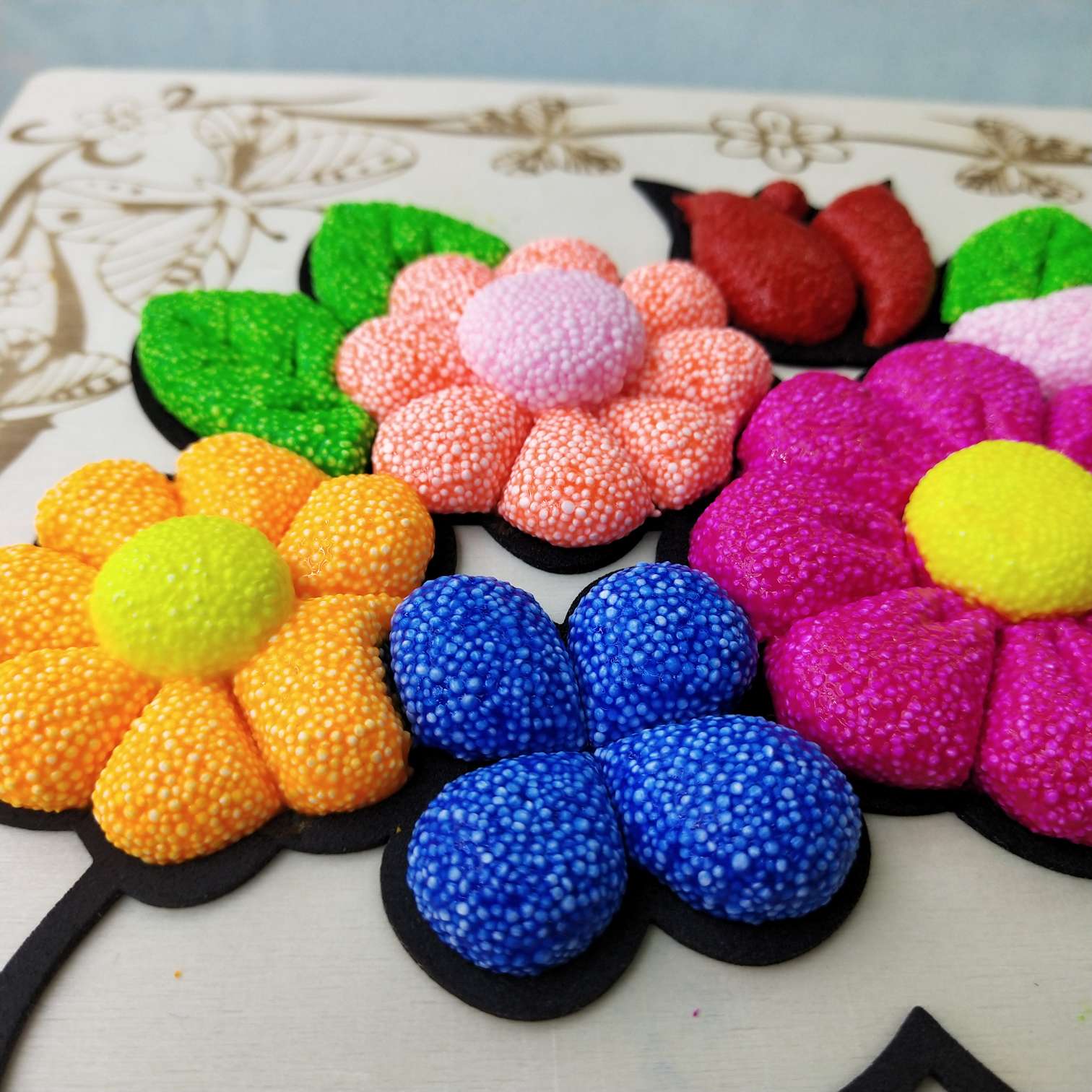 Eco-friendly magic color board snowflake clay painting children's handmade toys undefined