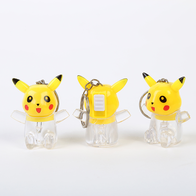 夜市地摊爆款电子挂件闪光皮卡丘 儿童发光玩具详情图6