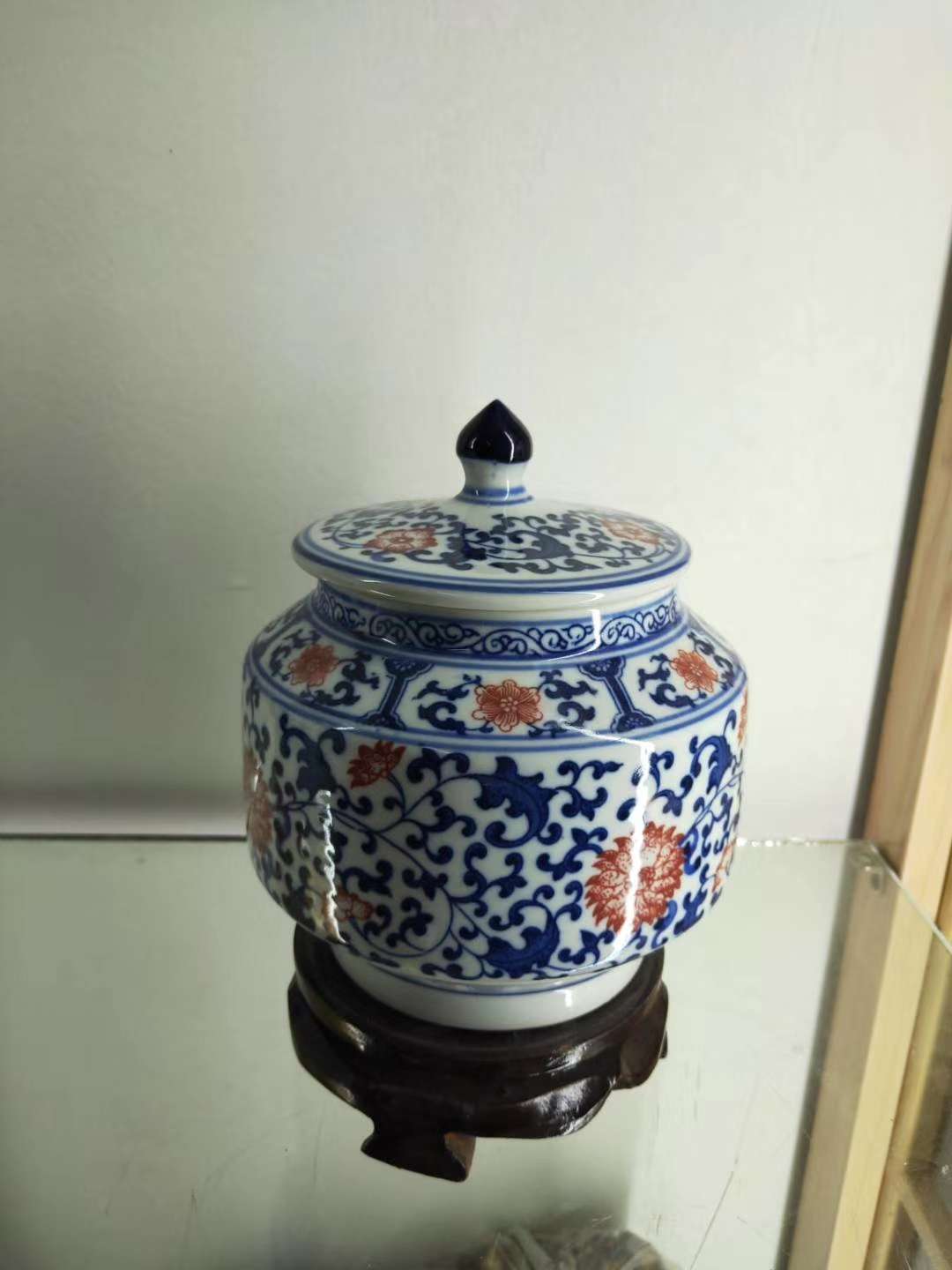 علبة أغطية يدوية من الزهور الخضراء في تشينغ تشنغ details Picture
