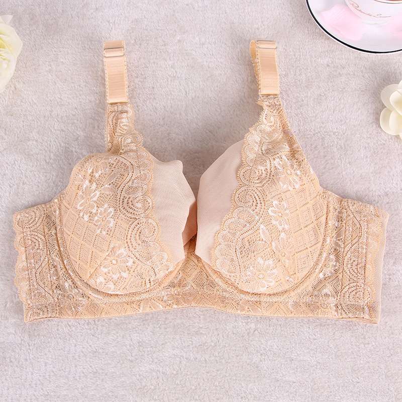 New Factory Supply Thin Underwear Lace Bra Deep V Push-Up Bra Adjustment Bra Wholesale undefined