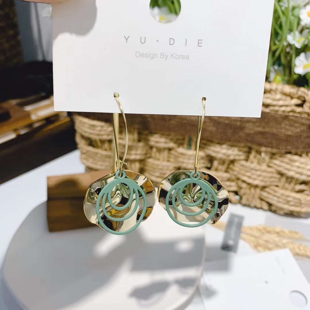 Feather butterfly jewelry simple fashion earrings female details Picture