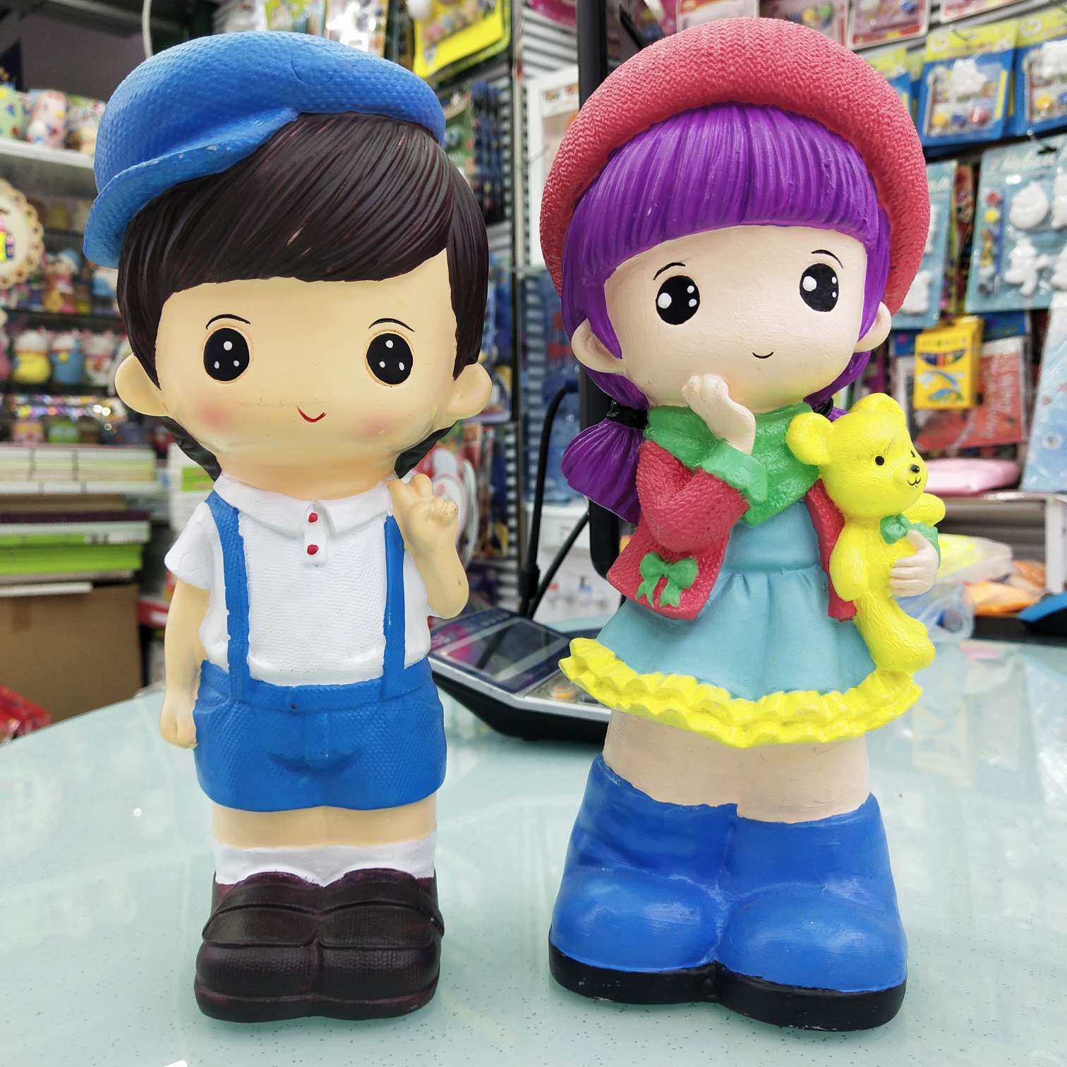 Wholesale factory direct sales of large vinyl doll piggy bank white body painted toys Item Picture