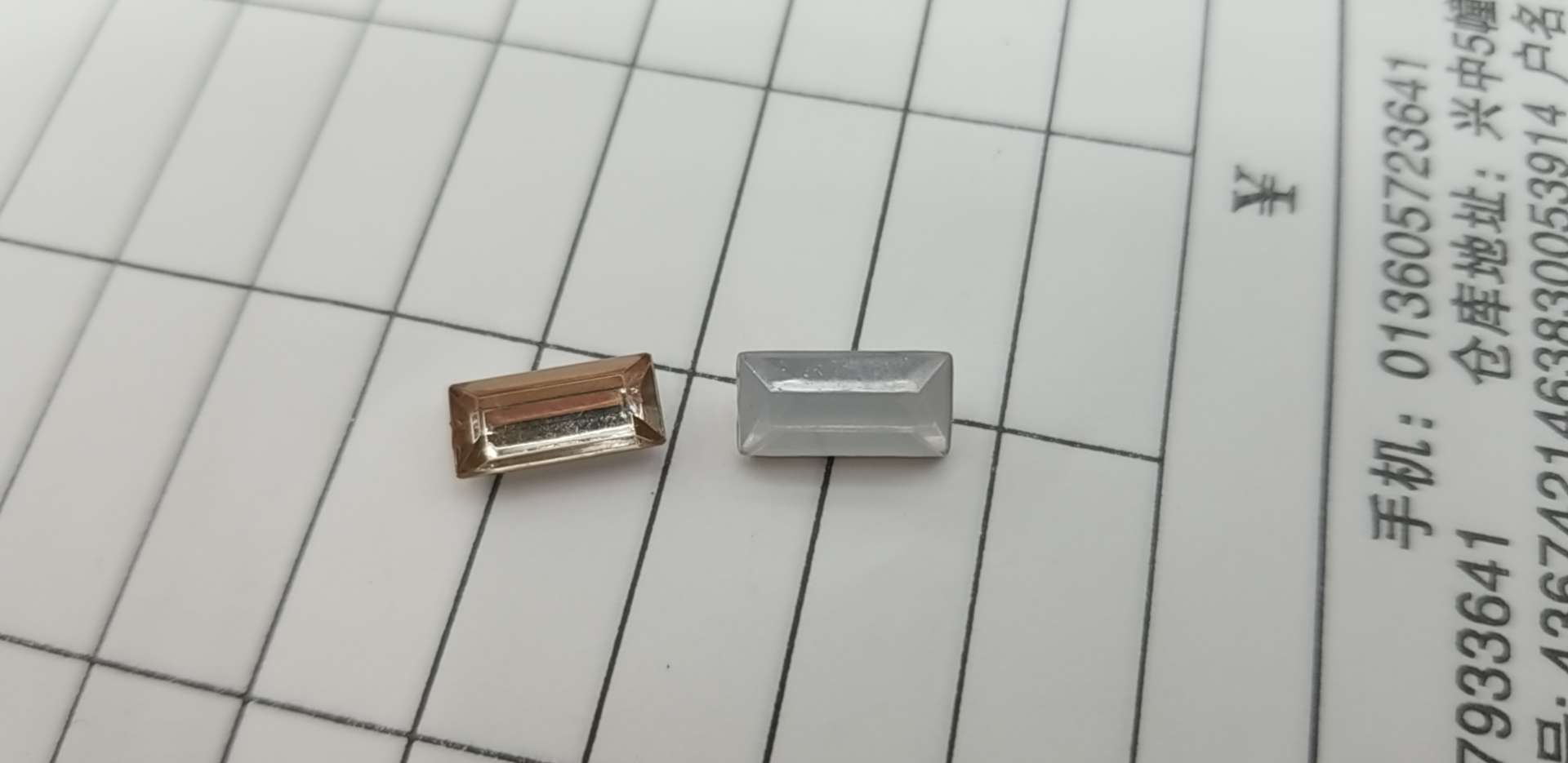 5x10 puntiagudo cuadrado vuelo acrílico diamante acrílico