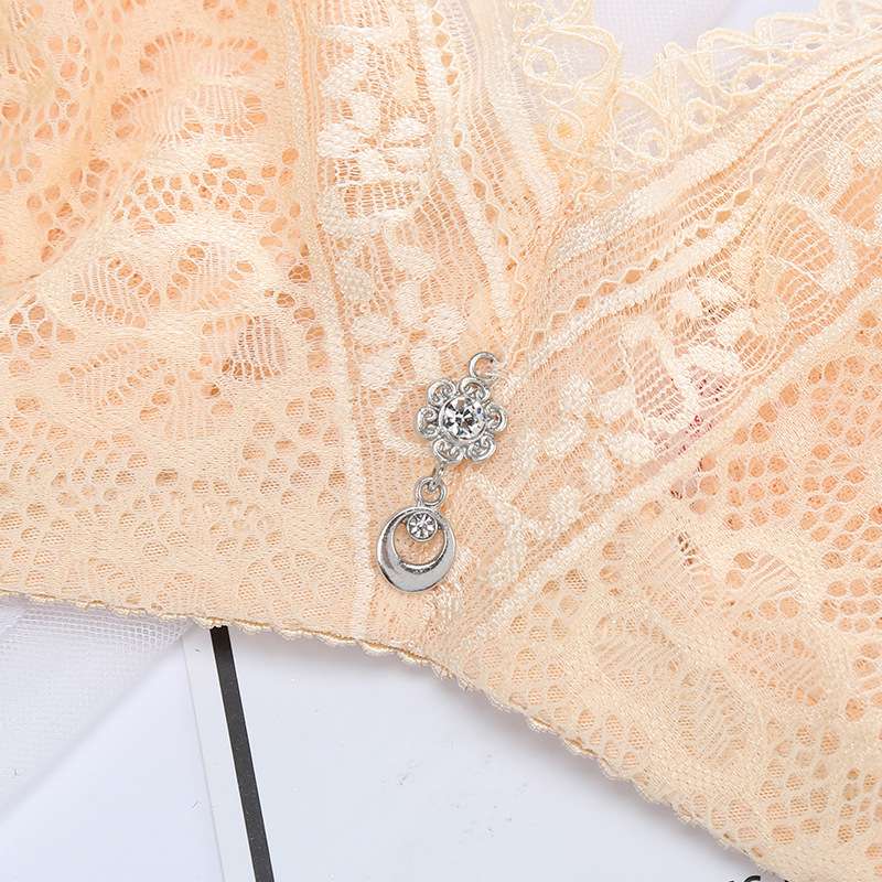 Summer Slim Bra Lace Mesh Breathable Underwear Soft Underwire Adjustment Lace Lace Bra Specification drawing
