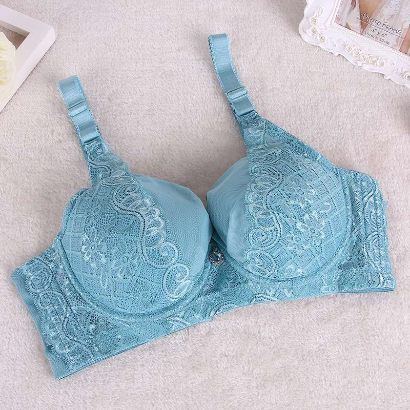 New Factory Supply Thin Underwear Lace Bra Deep V Push-Up Bra Adjustment Bra Wholesale undefined