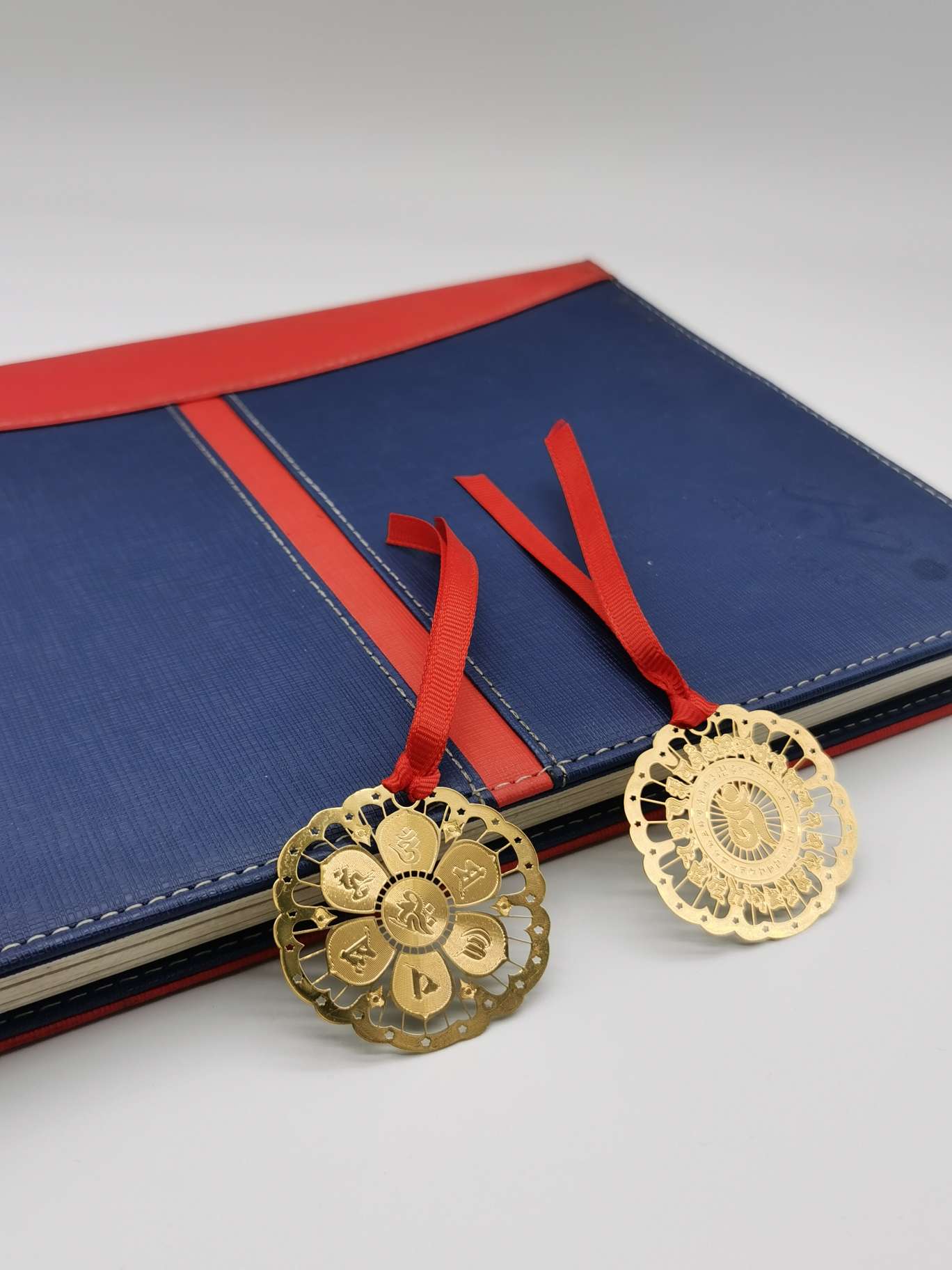 Metal bookmarks, Bodhidharma bookmarks, lotus Buddha bookmarks