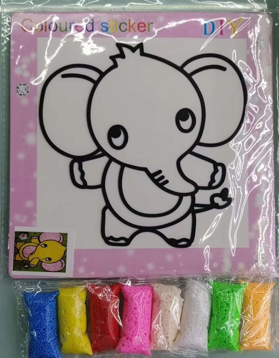 Wholesale factory direct sales of 21×21 snowflake clay painting paper children's educational toys details Picture