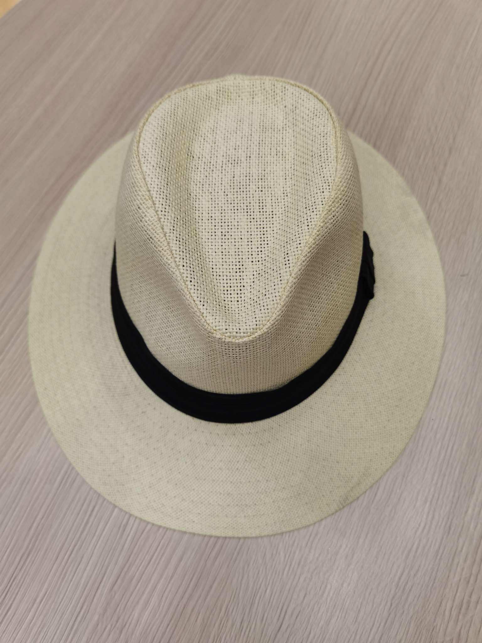 韩国平顶休闲沙滩草帽男春夏季遮阳礼帽爵士宽檐出游百搭太阳帽子