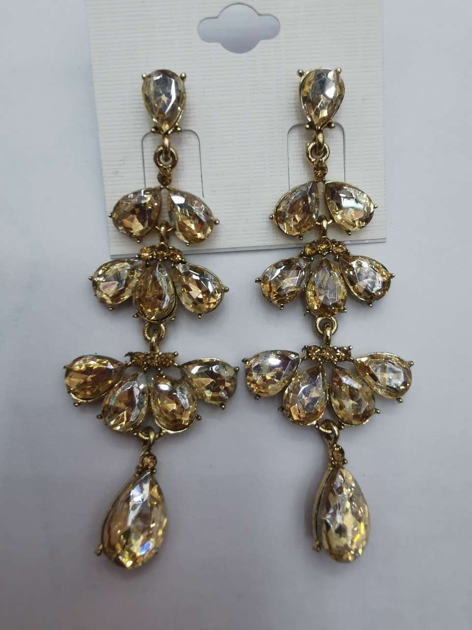 Alloy glass earrings thumbnail