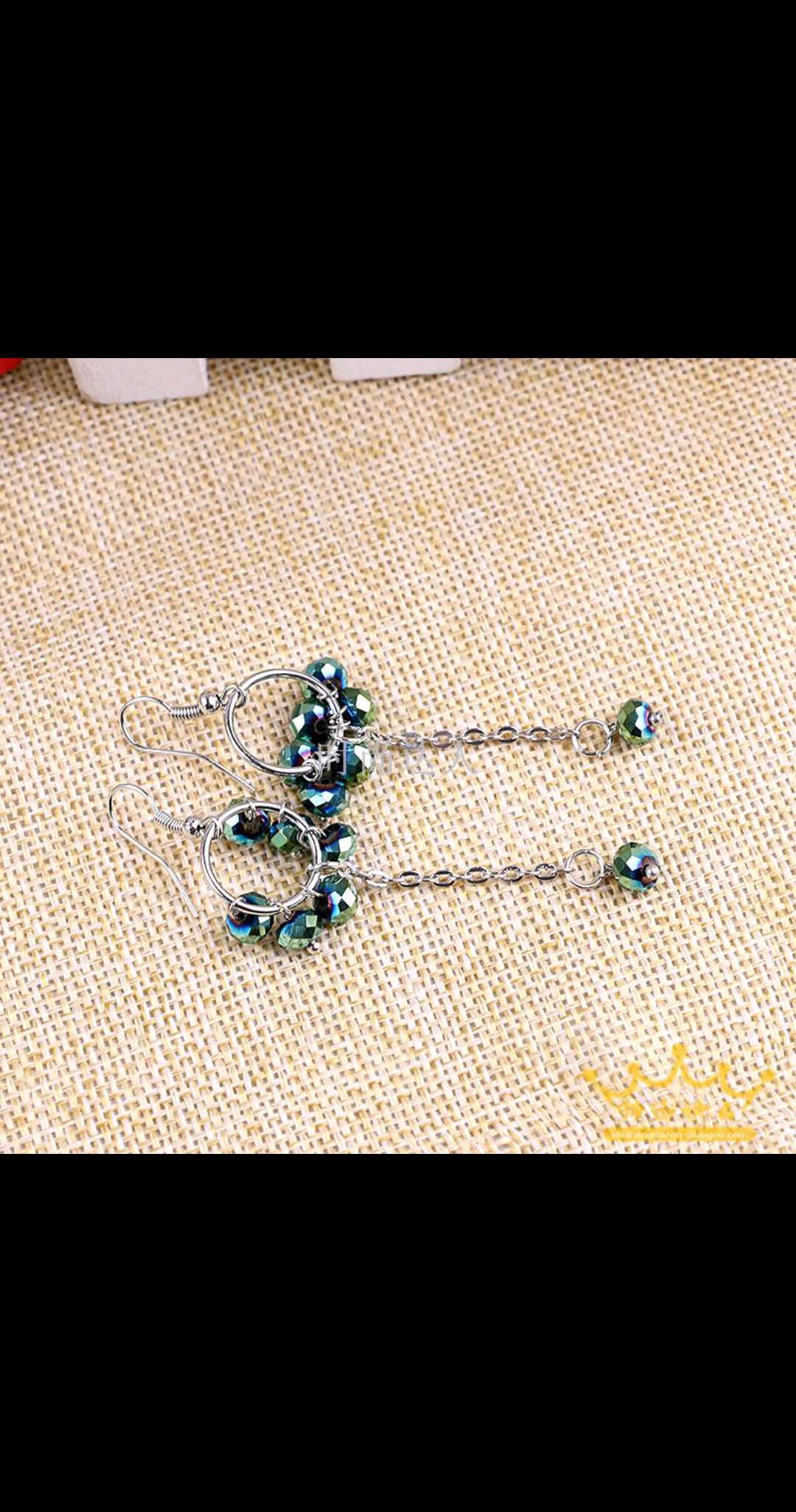 Earrings, elegant long pendant, women's ear crystal jewelry, fashionable and individual stud earrings Application Scenario