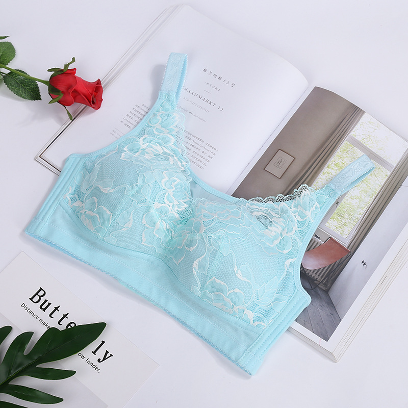 Large Size Bra No Underwire Underwear Bra Big Chest Small Push-Up Bra Adjustment Bra New Wholesale Item Picture