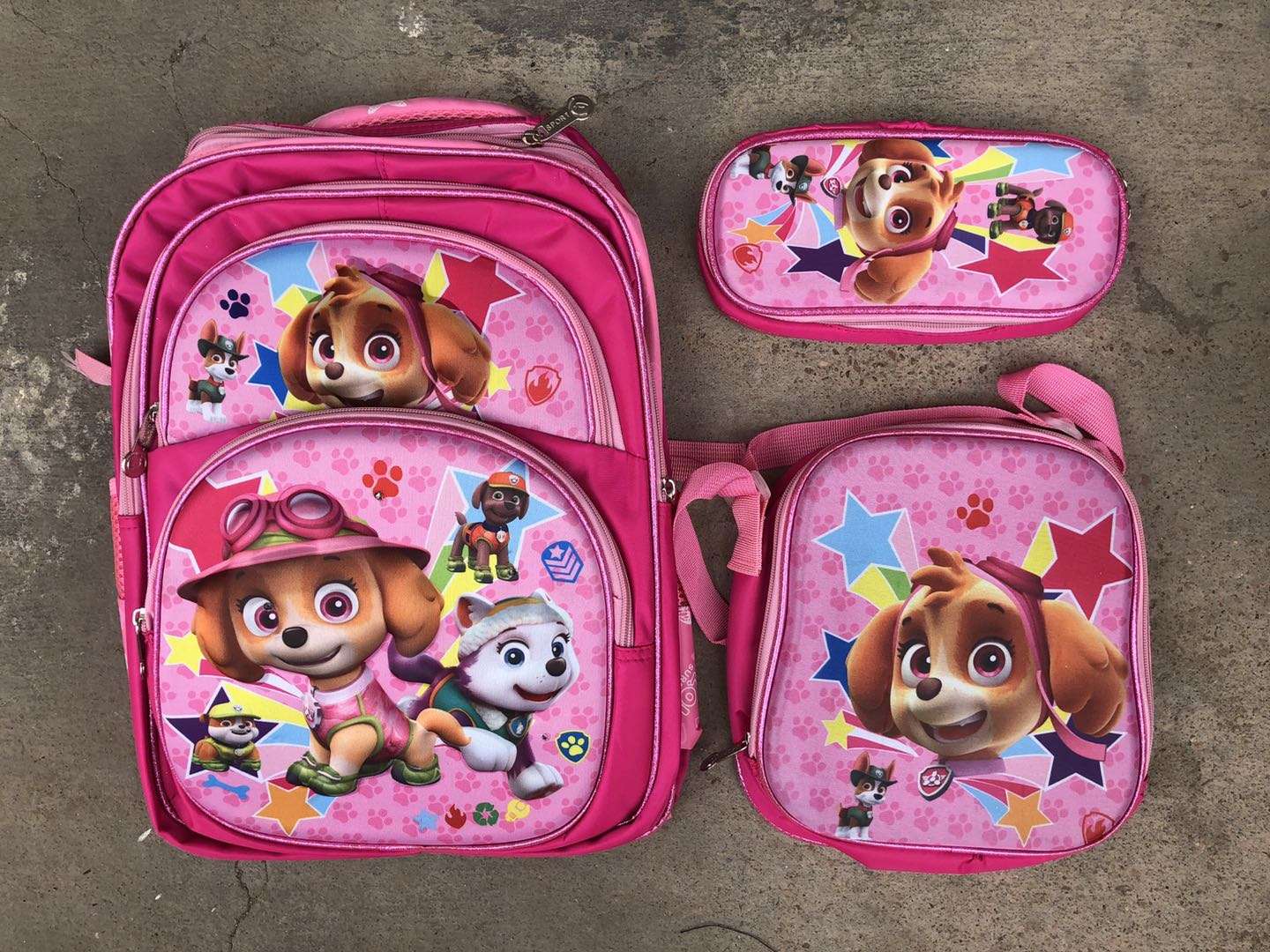 Factory direct sales of school bags, lunch bags, pen bags, three-piece sets, trolley school bags, multi-pattern and multi-color sets, trolley school bags and school bag combination sets Specification image