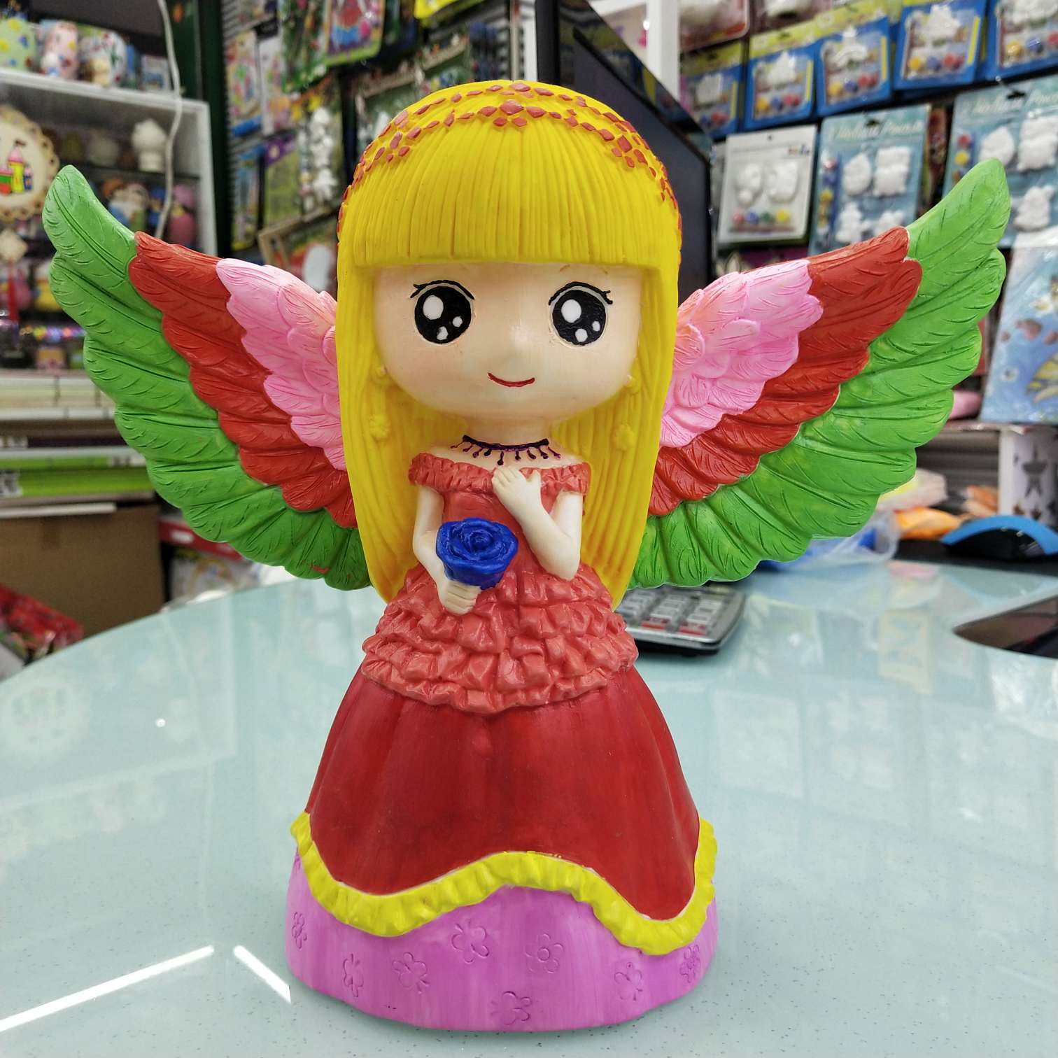 Wholesale factory direct sales of large vinyl doll piggy bank white body painted toys