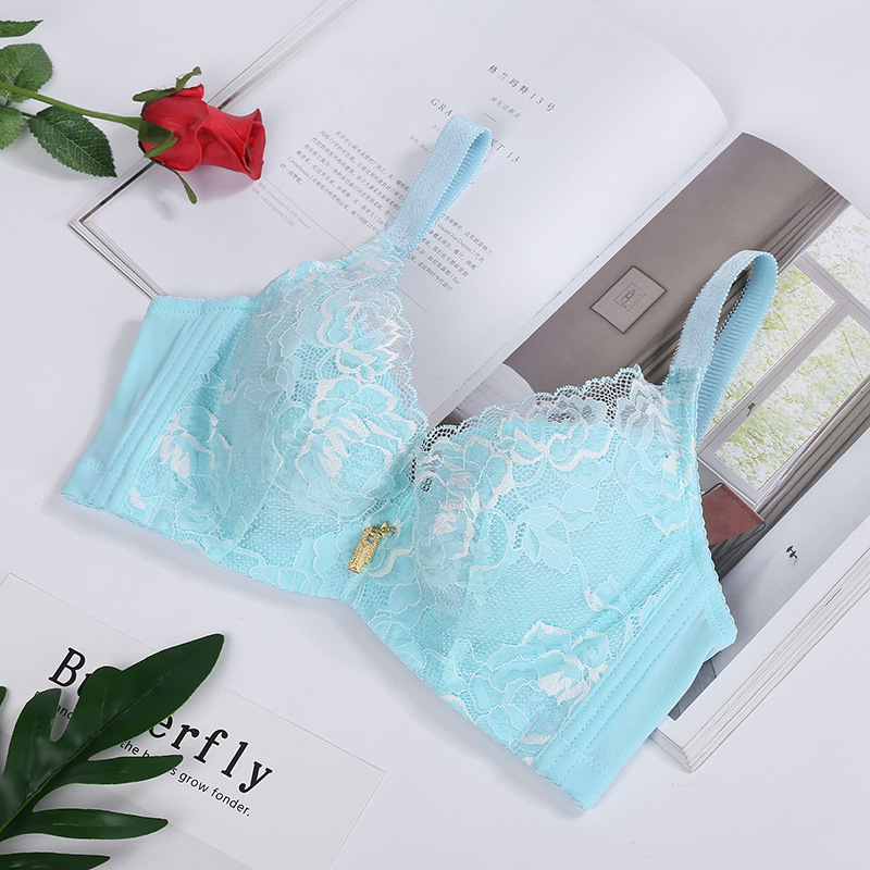 Plus-Size Bra No Underwire Adjusting Bra Shows Small Gathering Adjusting Bra Women's Underwear Wholesale Item Picture
