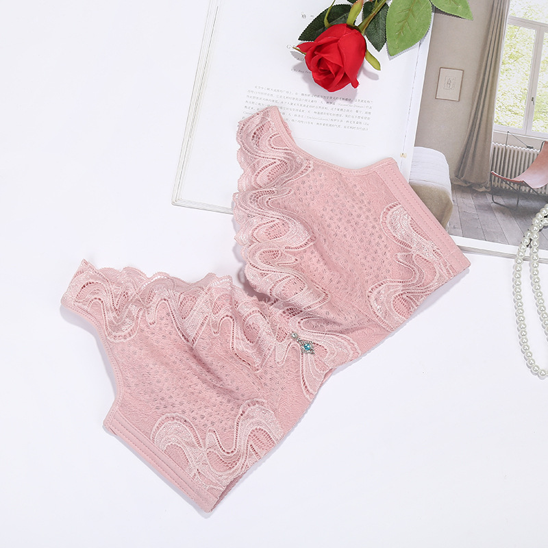 Fashion Large Size Soft Ring Bra Underwear Vest Comfortable Breathable Thin Underwear Manufacturers Wholesale Can Be Hair details Picture