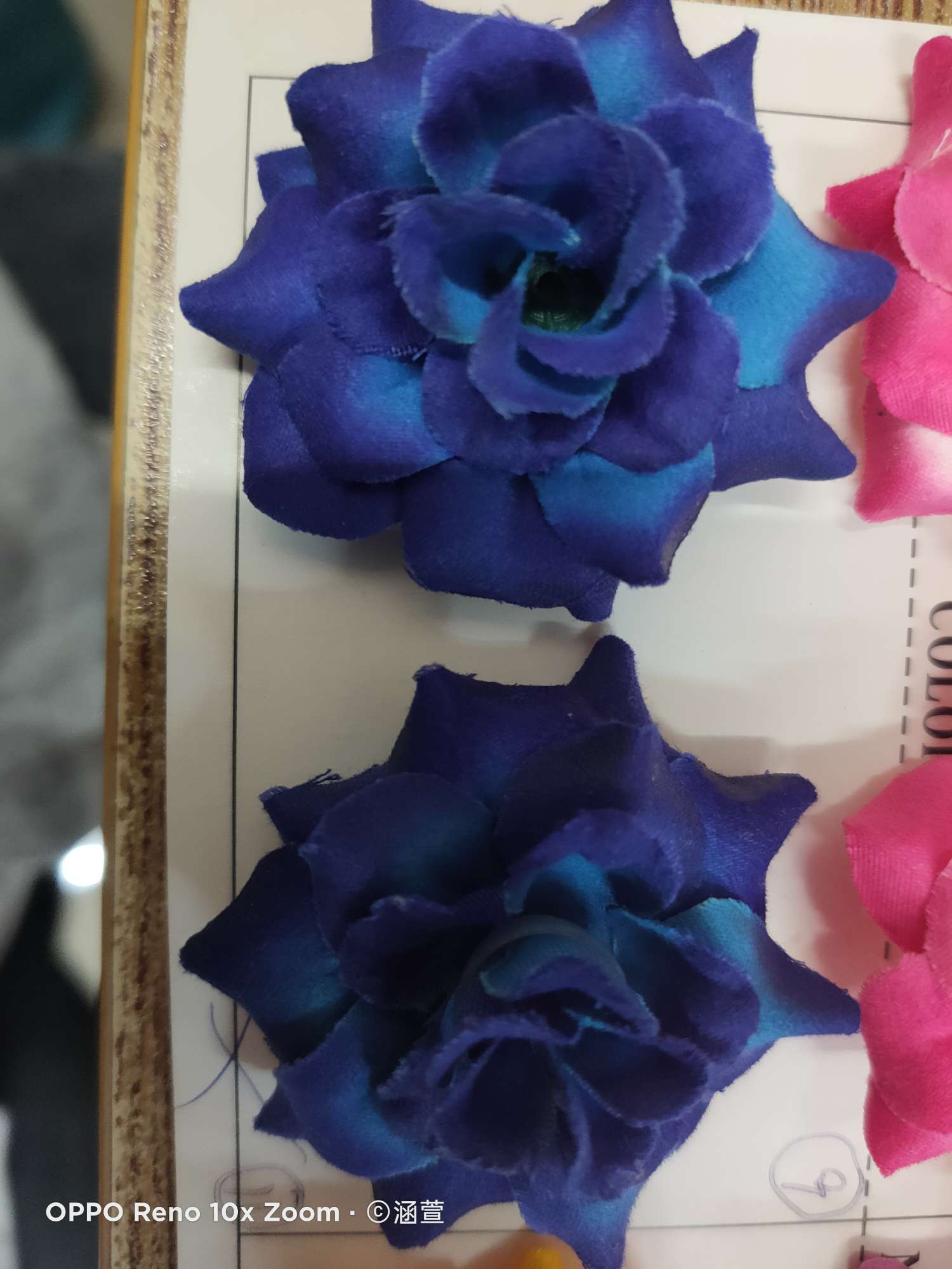 Dummy flower dummy flower dummy flower decoration wool cloth phoenix tail rose sapphire blue