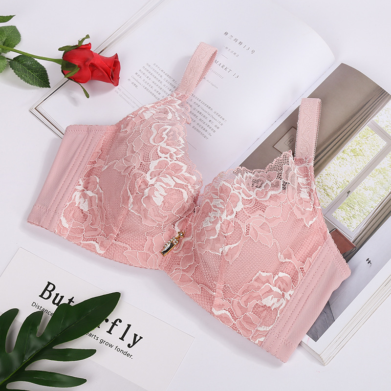 Plus-Size Bra No Underwire Adjusting Bra Shows Small Gathering Adjusting Bra Women's Underwear Wholesale Specification drawing