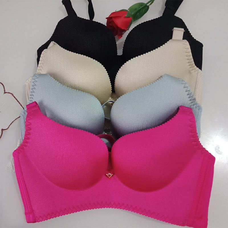 Factory Direct Sales Of New Underwear Bra Traceless Adjustment Women's Solid Color Bra Yiwu Wholesale details Picture