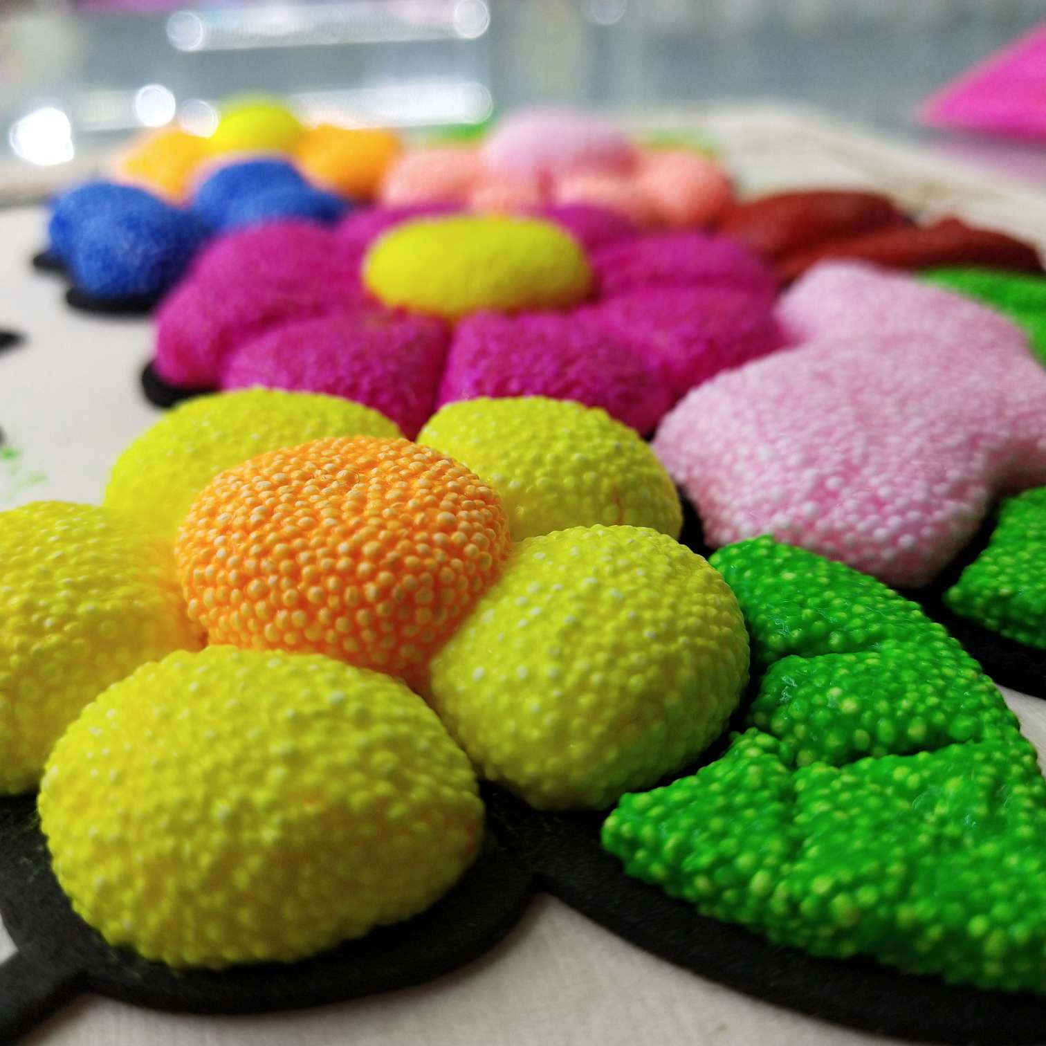Eco-friendly magic color board snowflake clay painting children's handmade toys Specification image