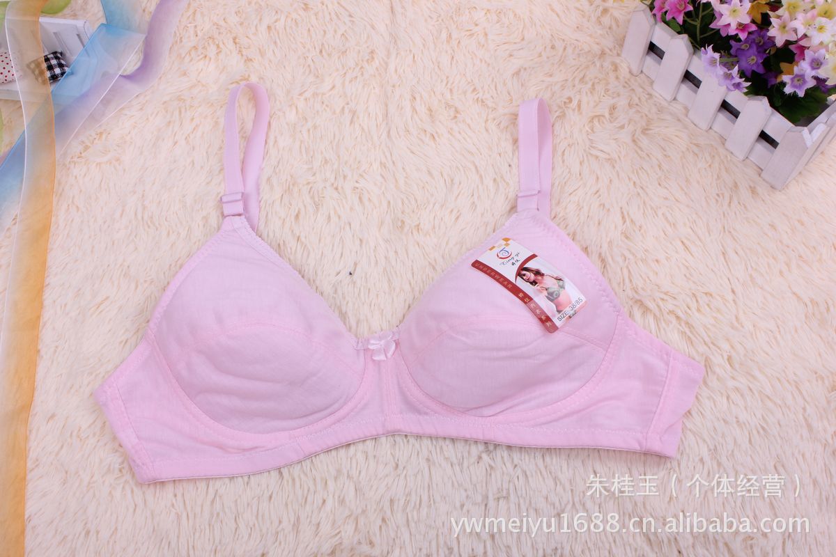 Breastfeeding Bra Manufacturers Direct Sales Yiwu Bra Solid Color Can Be Detachable After The Double Breasted Gathering Yiwu Bra Item Picture