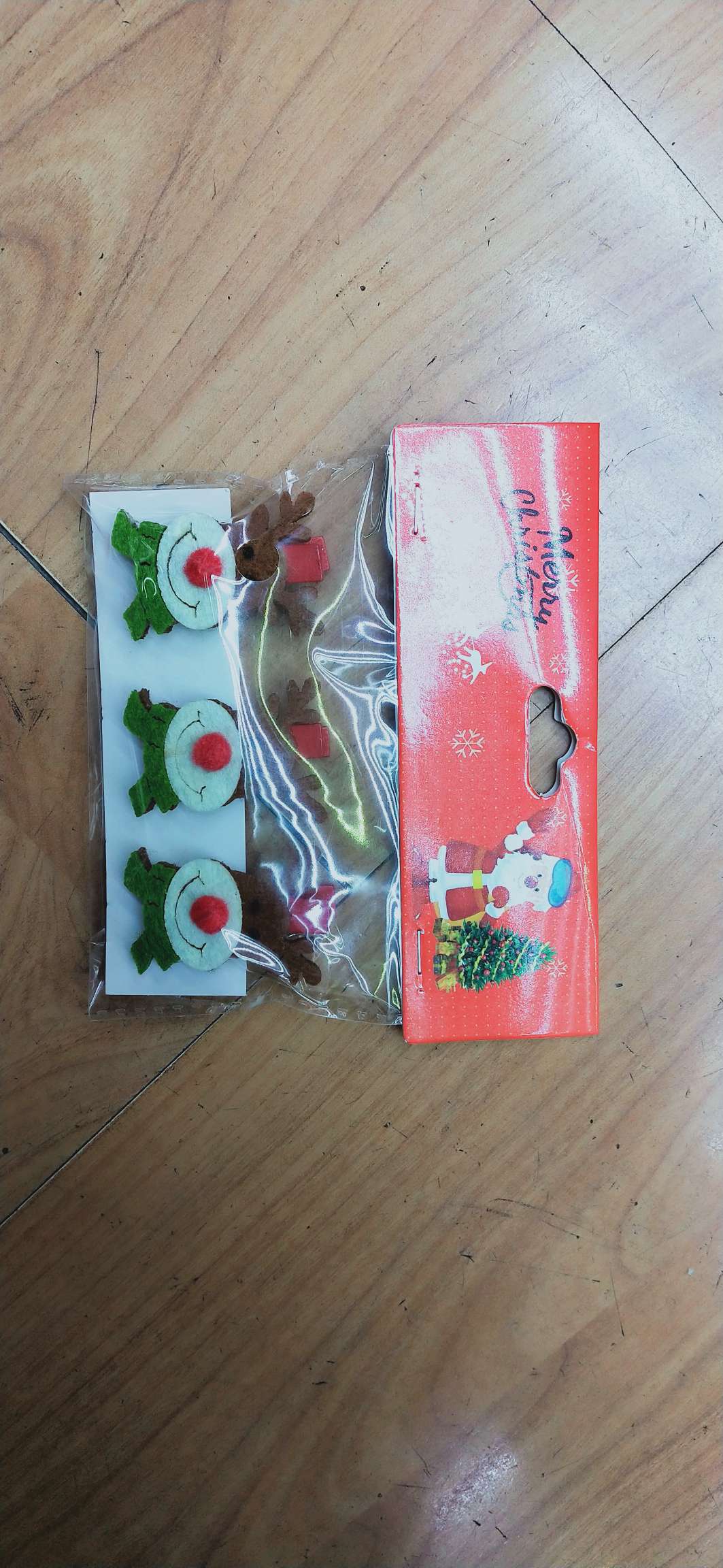 Christmas deer cloth tongs