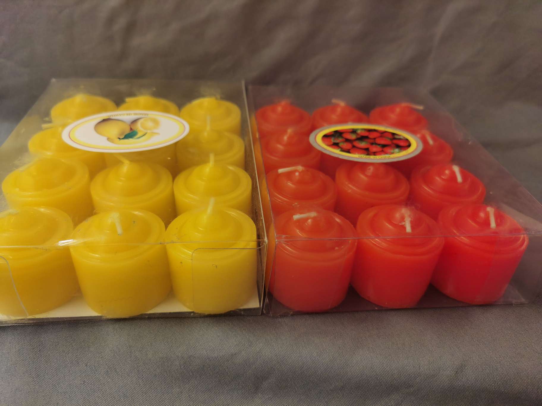 Romantic birthday round small candle, European-style home Christmas scented wax candle, scene arrangement for confession and proposal 1 details Picture