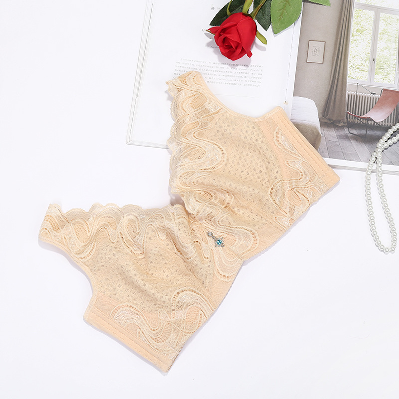 Fashion Large Size Soft Ring Bra Underwear Vest Comfortable Breathable Thin Underwear Manufacturers Wholesale Can Be Hair Specification drawing