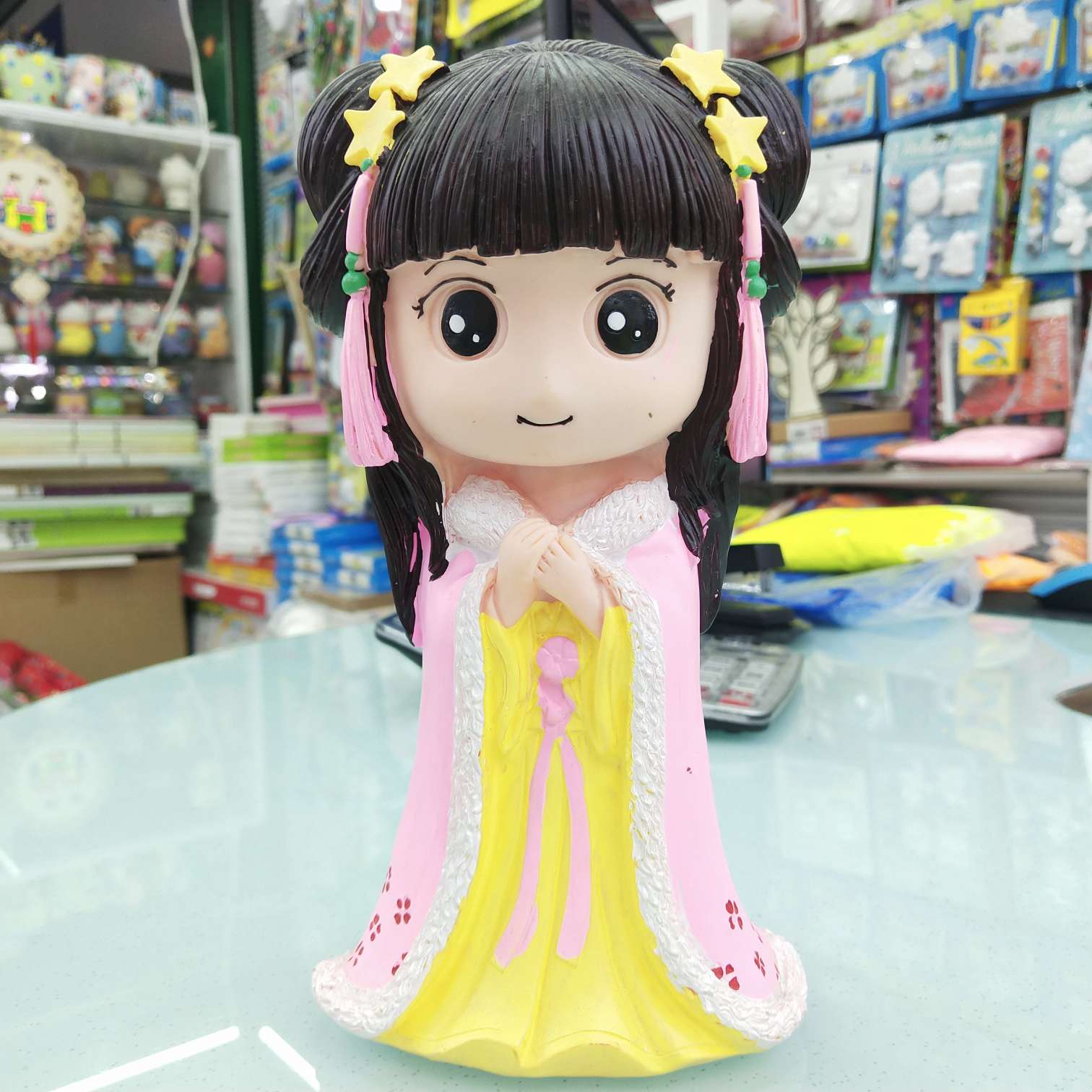 Wholesale factory direct sales of large vinyl doll piggy bank white body painted toys undefined