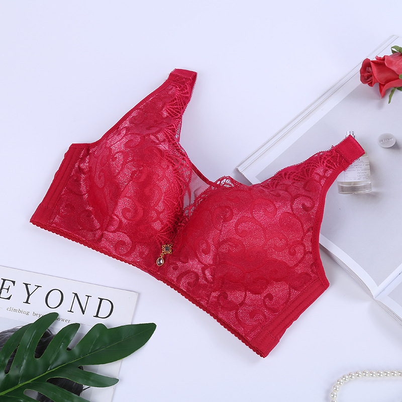 Manufacturers Direct Sales Of New Non-Underwire Sexy Comfortable Anti-Slip Vest Bra Thin Lace Bra undefined