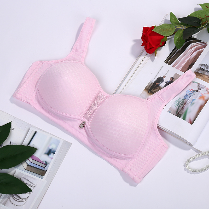 Simple Art Female Youth Without Underwire Underwear Bra Without Underwire Women Simple Underwear Push-Up Underwear undefined