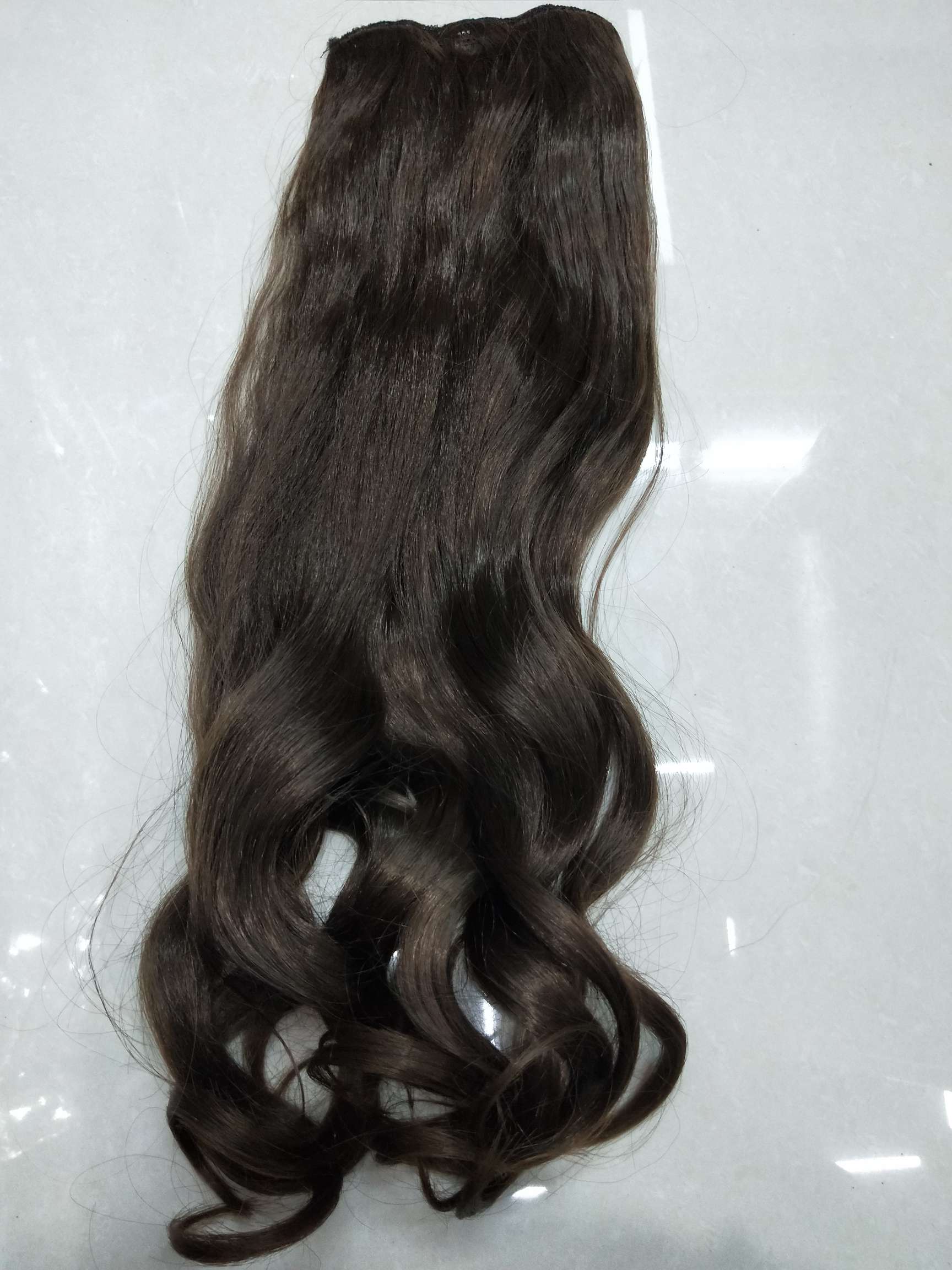 High Temperature Silk Wig Curls 5 Clip Hair Extensions Popular Invisible Traceless Natural One-Piece Hair Extensions details Picture