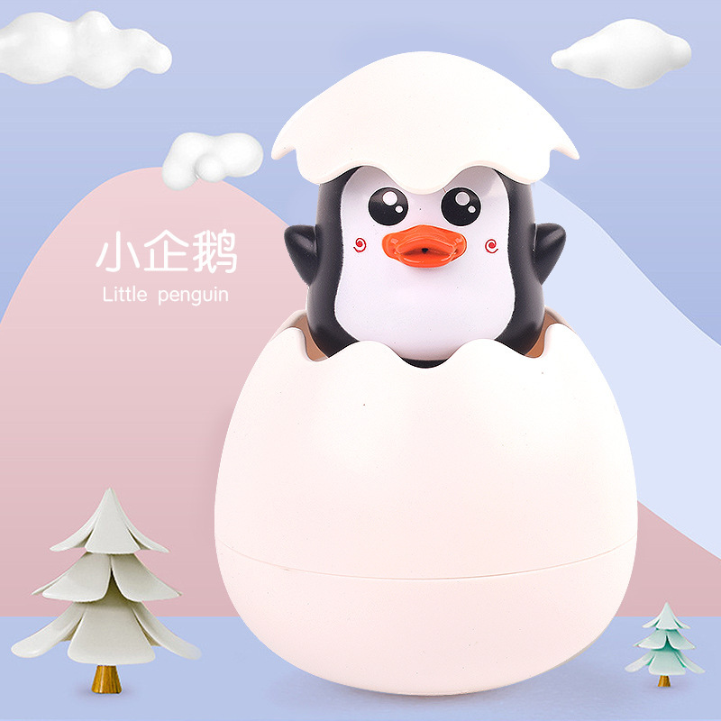 可爱戏水小萌蛋 下雨蛋 漂浮蛋 宝宝洗澡浴室玩具 企鹅蛋 黄鸭蛋 恐龙蛋产品图