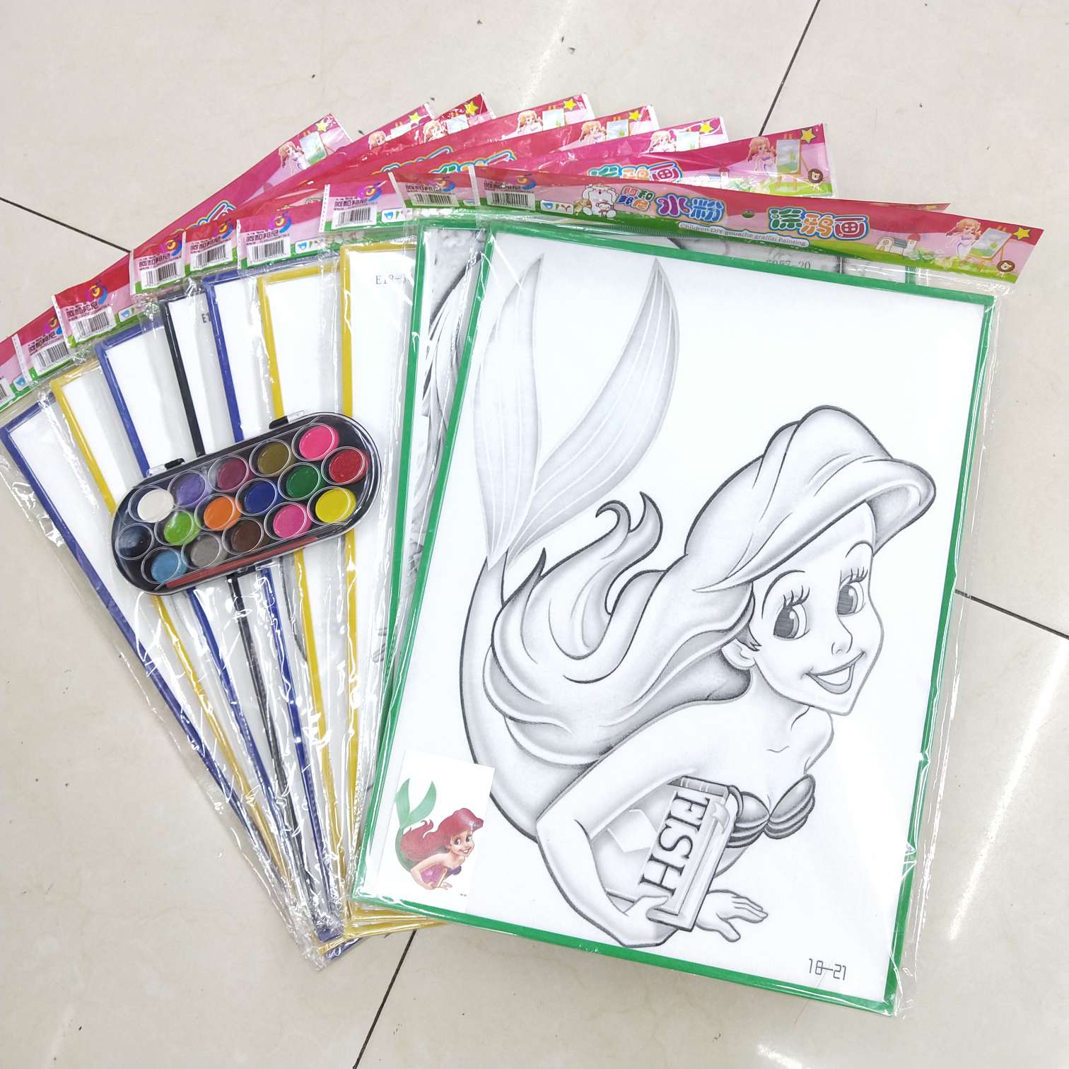 Children's large graffiti painting series details Picture