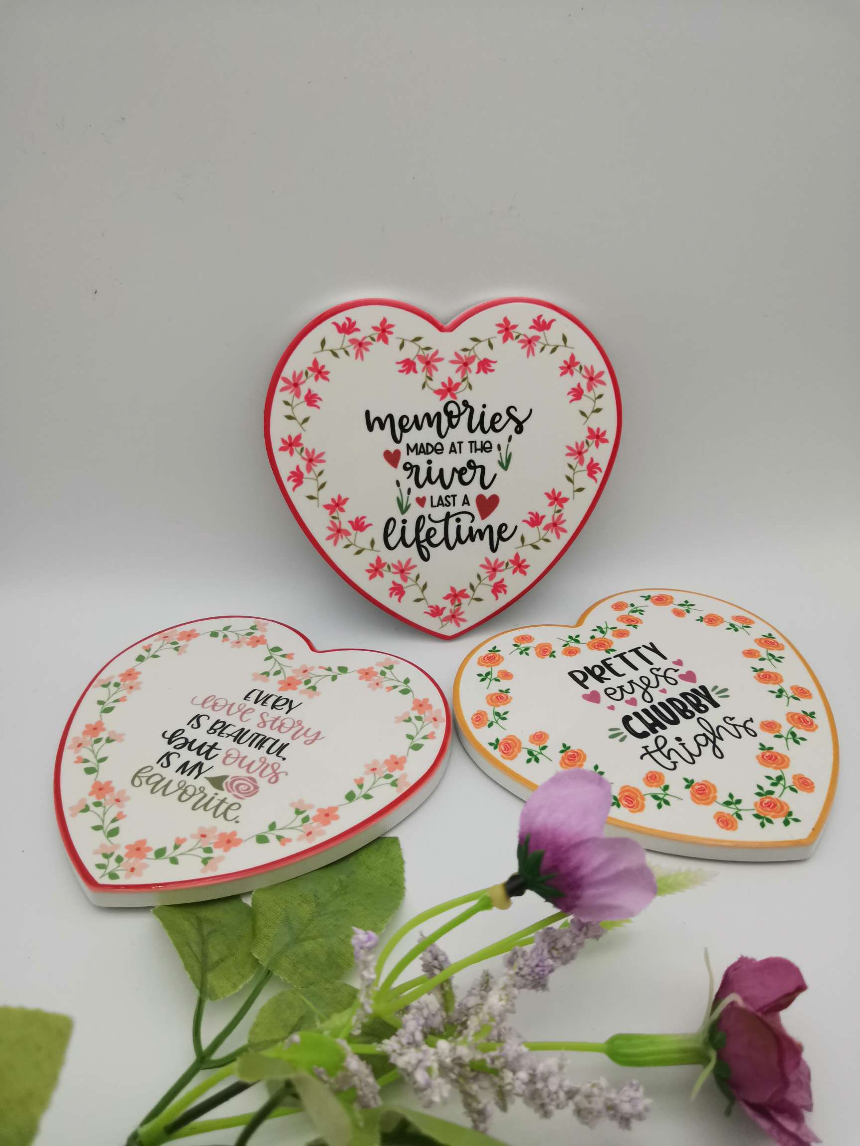 桃心陶瓷隔热垫杯垫餐垫，来图来样可以定做厂家直销详情图9