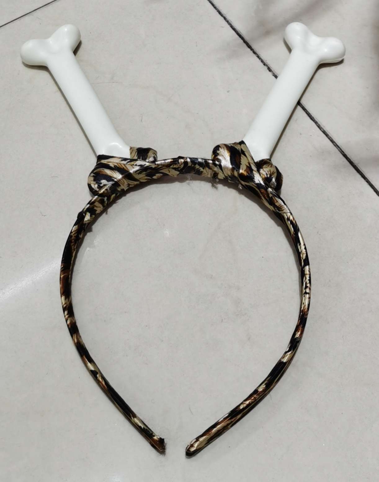 双骨头豹纹头箍
