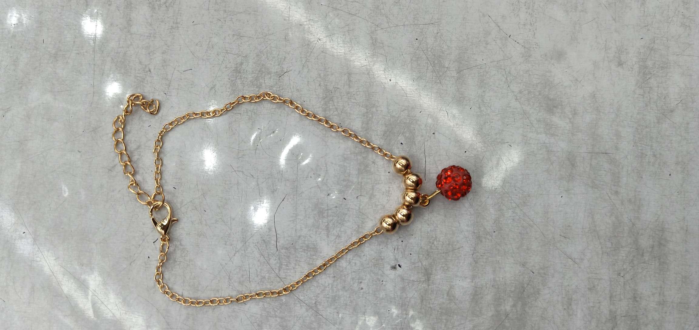 钻球脚链产品图