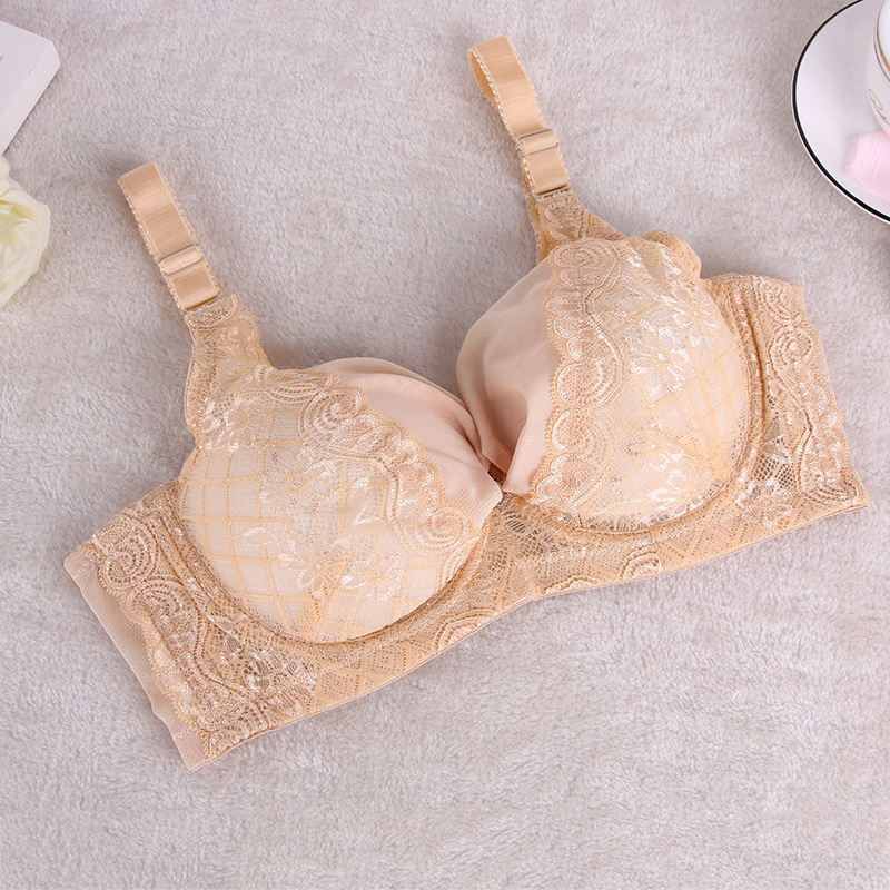 Autumn New Women's Fashion Underwear Fashion Gathering Lace Bra Underwear Female Bra Manufacturers Wholesale undefined