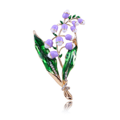 Vegetable Drop Oil Brooch Green Drop Oil Preservation Electroplated Brooch Elegant Suit Accessory Brooch Dress Corsage Pin